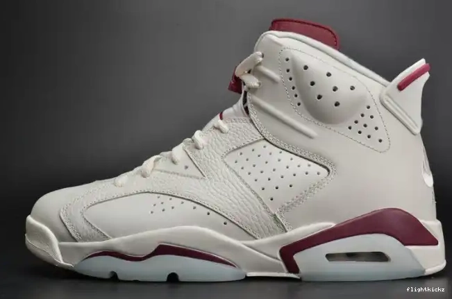 384664-116 Jordan white Air Retro Maroon 6 0522